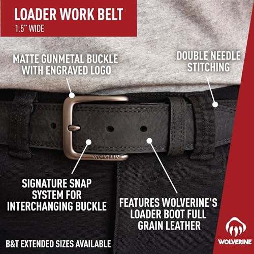 Wolverine Heavy Duty Leather Work Belt - Image 4