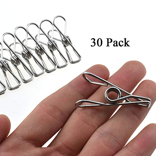 HAHIYO Metal Clothespins Chip Clips 30 Pack - Image 6