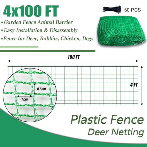 Hortifan 4'x100' Green Temporary Safety Fence - Image 2