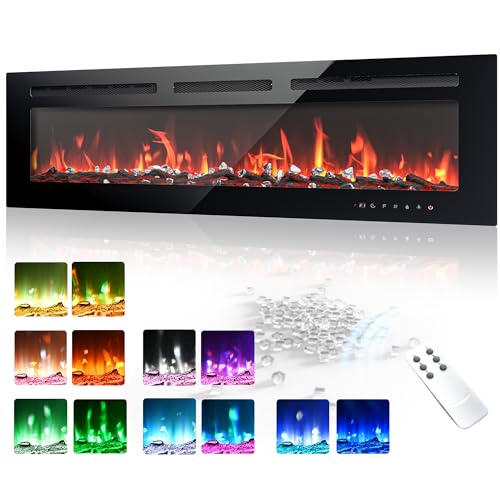 EUHOMY 50" Electric Fireplace with Remote Control