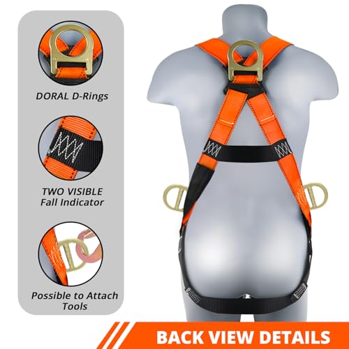 TRSMIMA Full Body Harness with Shock Lanyard - Image 3
