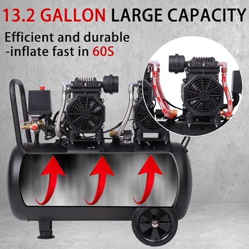 MZB 13 Gallon Ultra Quiet Air Compressor - Image 3
