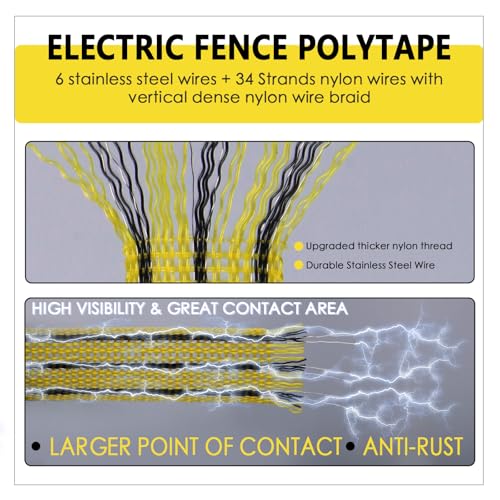 LIFENCE Electric Fence PolyTape 400m 6 Conductors - Image 3