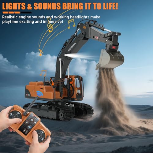 RC Excavator Toy 3-12 with 3-IN-1 Features - Image 5