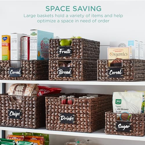 Set of 4 Water Hyacinth Pantry Baskets - Image 5