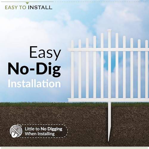 Zippity 3.5ft H x 7.6ft W White Vinyl Fence - Image 3