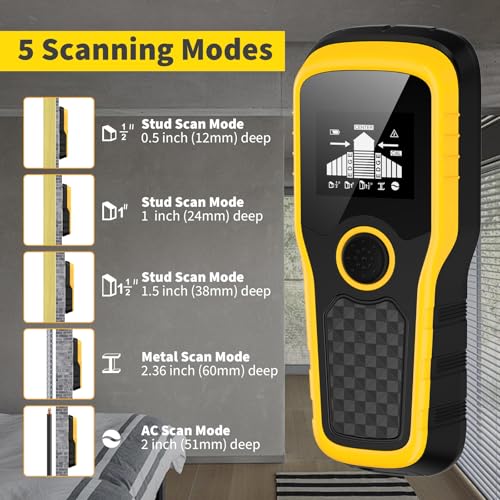 5-in-1 Wall Scanner for Wood, Metal, Pipes - Image 4