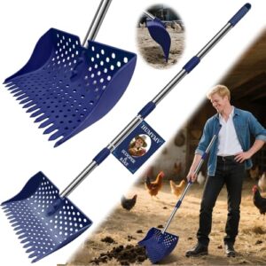 2-in-1 Chicken Poop Scooper & Rake