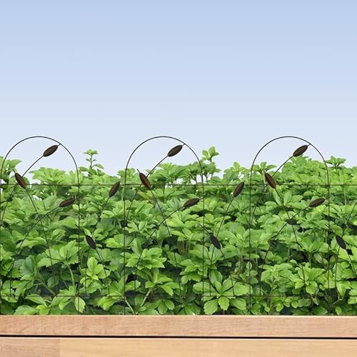 Thealyn Iron Fencing for Flower Bed, 32" x 16' - Image 5