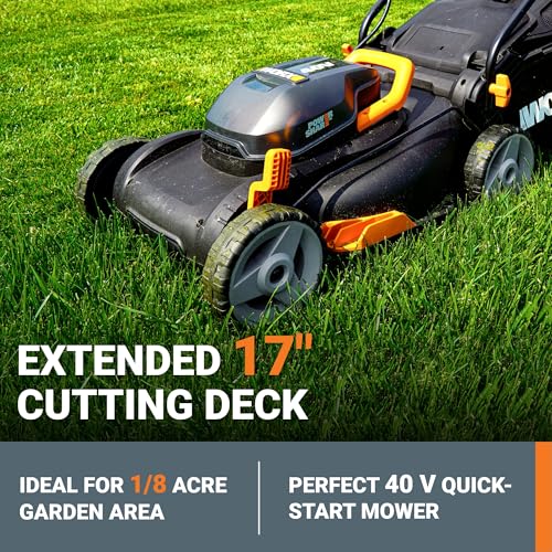 WORX 40V 17" Cordless Lawn Mower for Small Yards - Image 2