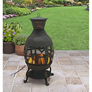 Better Homes and Gardens Bronze Cast Iron Chiminea