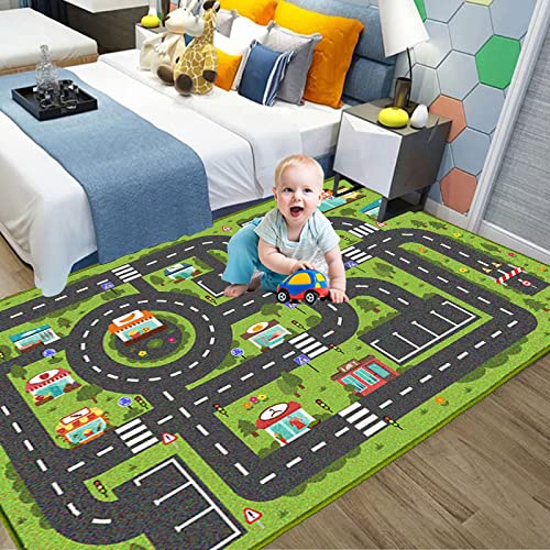 Kids Road Rug, 2'7" x 3'11" - Image 2