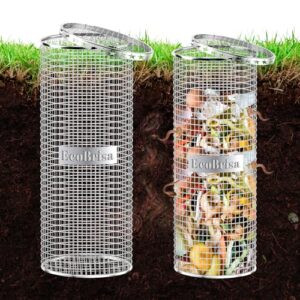 EcoBrisa 2-Pack Metal Worm Composting Bin