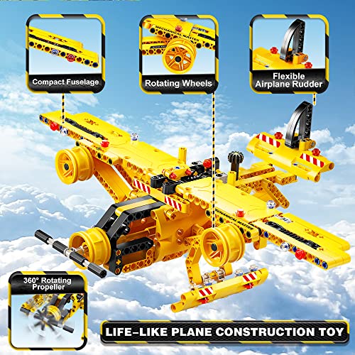 Jyusmile 2-in-1 Truck Airplane Building Toy - Image 6