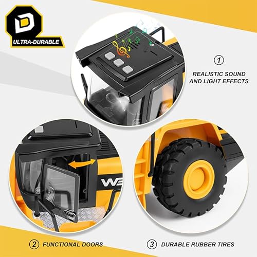 YySiRui 15" Road Roller Toy with Lights - Image 6