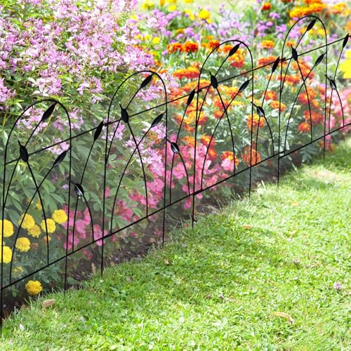Thealyn Iron Fencing for Flower Bed, 32" x 16' - Image 2
